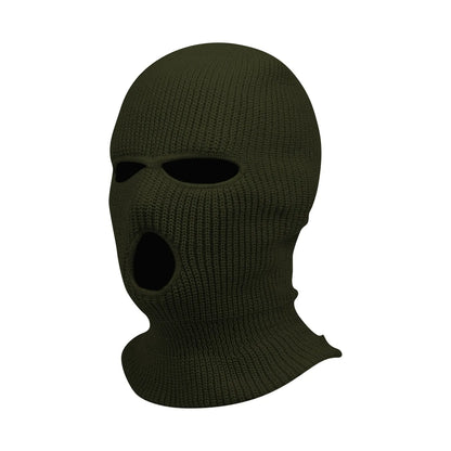 3 Hole Balaclava Ski Mask Windproof Knit Winter Face Cover