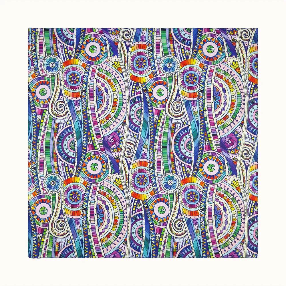 Cotton Bandana Paisley Square Head Scarf for Sports and Casual Wear