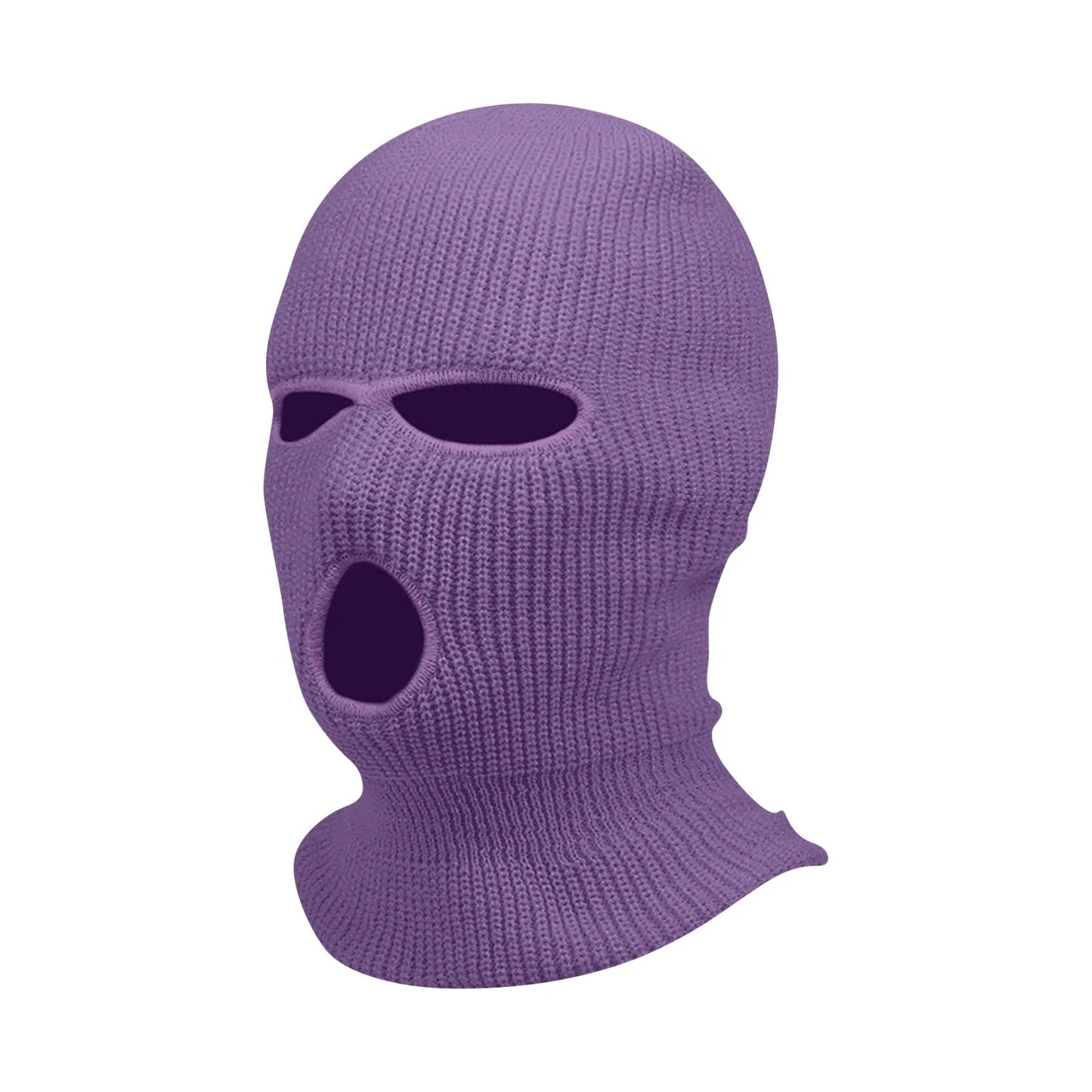 3 Hole Balaclava Ski Mask Windproof Knit Winter Face Cover