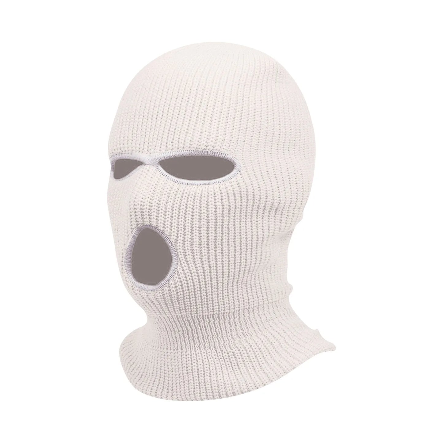 3 Hole Balaclava Ski Mask Windproof Knit Winter Face Cover