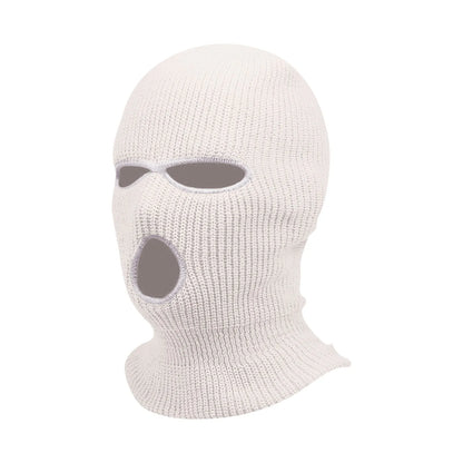 3 Hole Balaclava Ski Mask Windproof Knit Winter Face Cover