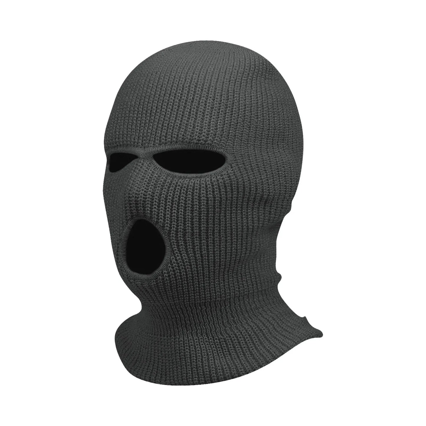 3 Hole Balaclava Ski Mask Windproof Knit Winter Face Cover