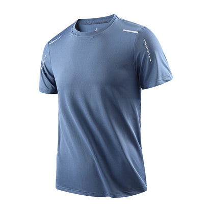Men's Quick Dry Running Shirt Breathable Short Sleeve Hiking Tee