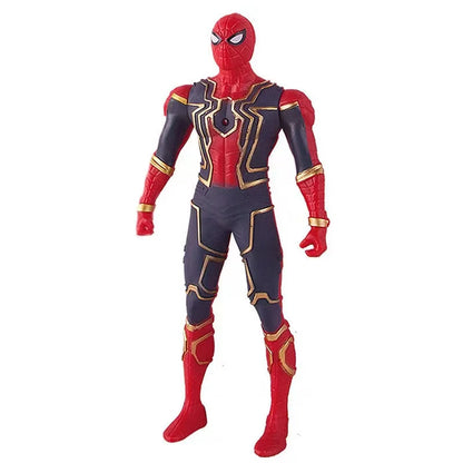 Superhero Action Figure 17cm Light-Up Poseable Collectible Model