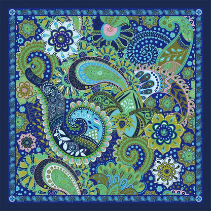 Cotton Bandana Paisley Square Head Scarf for Sports and Casual Wear