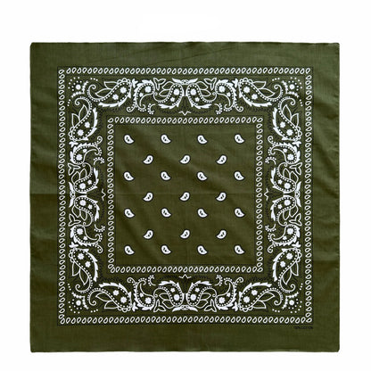 Cotton Bandana 70cm Paisley Square Scarf Headband for Men & Women