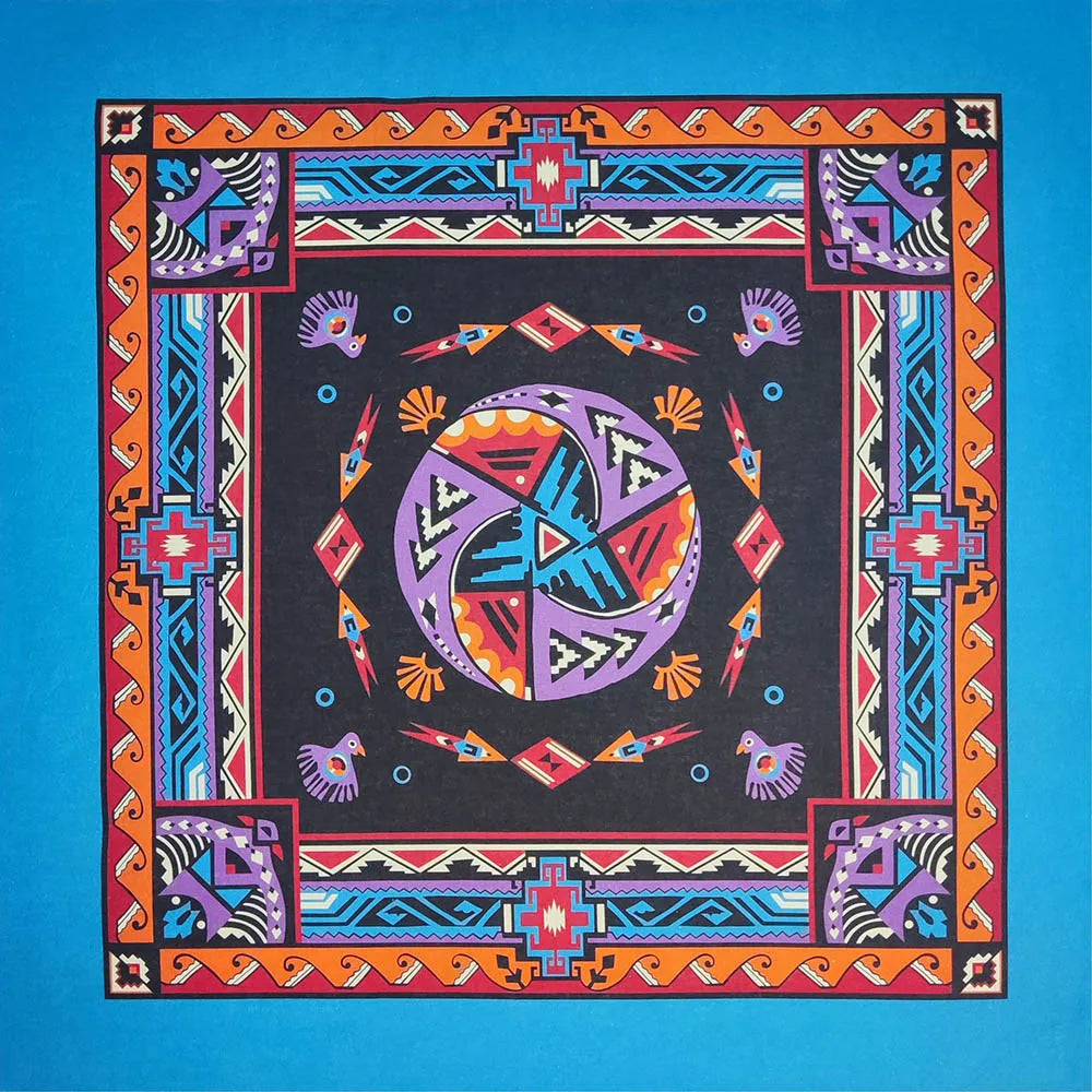 Cotton Bandana Paisley Square Head Scarf for Sports and Casual Wear
