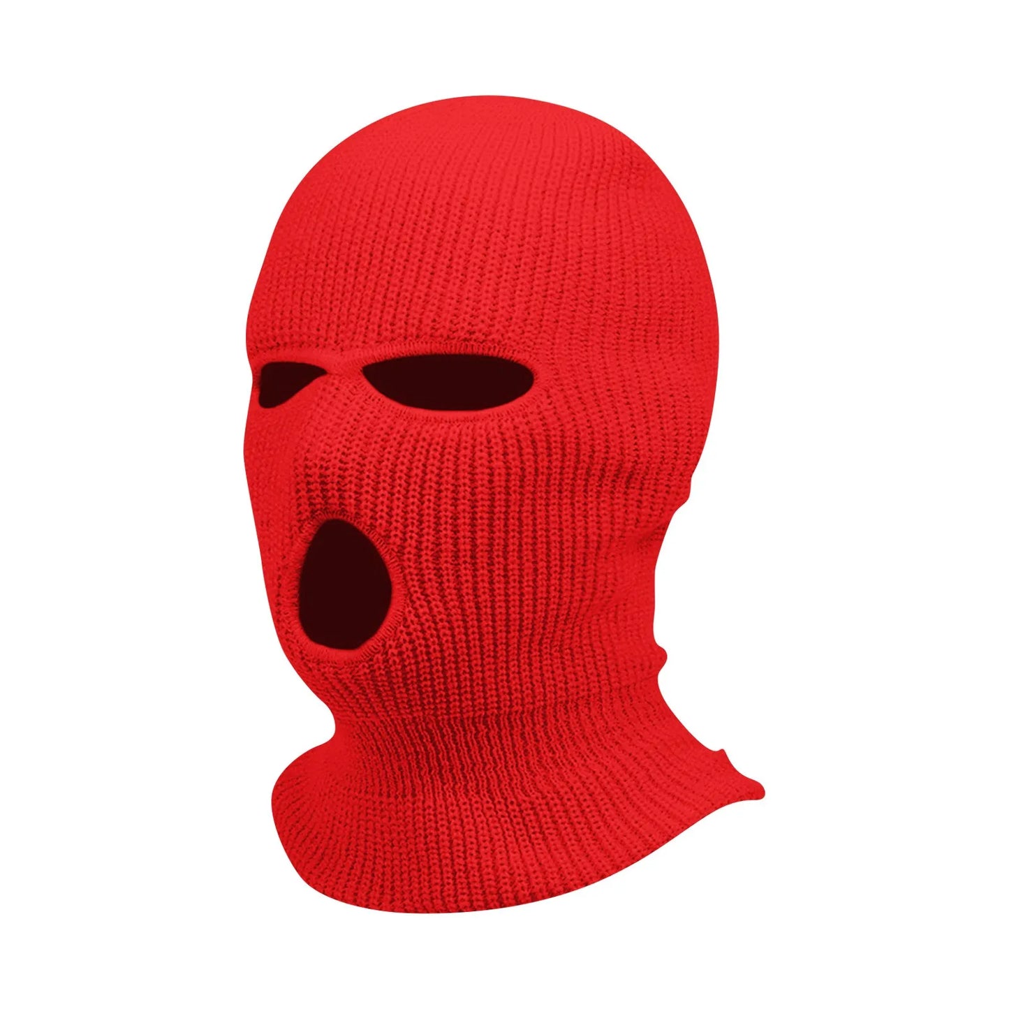 3 Hole Balaclava Ski Mask Windproof Knit Winter Face Cover
