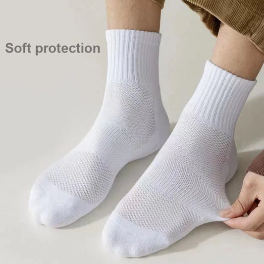 Basketball Socks Cotton Cushioned Crew Sports Socks for Men