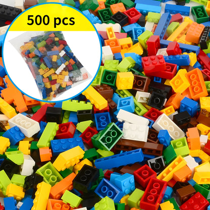 Building Blocks Set 300/500/1000 Pieces Creative Bulk Brick Collection