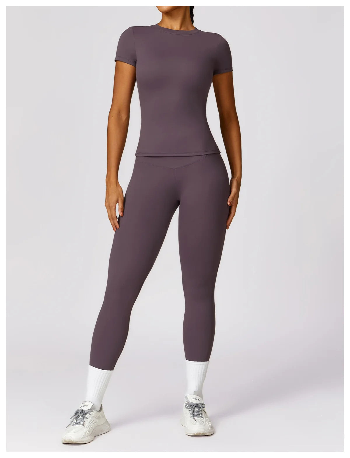 Women's Running T Shirt Breathable Short Sleeve Gym Fitness Top