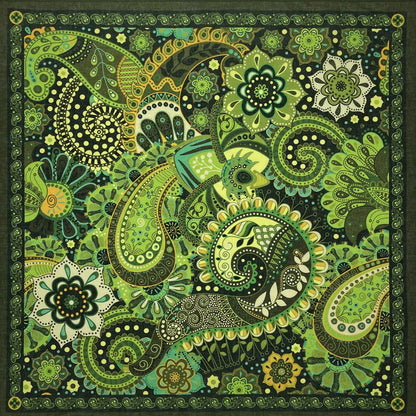 Cotton Bandana Paisley Square Head Scarf for Sports and Casual Wear