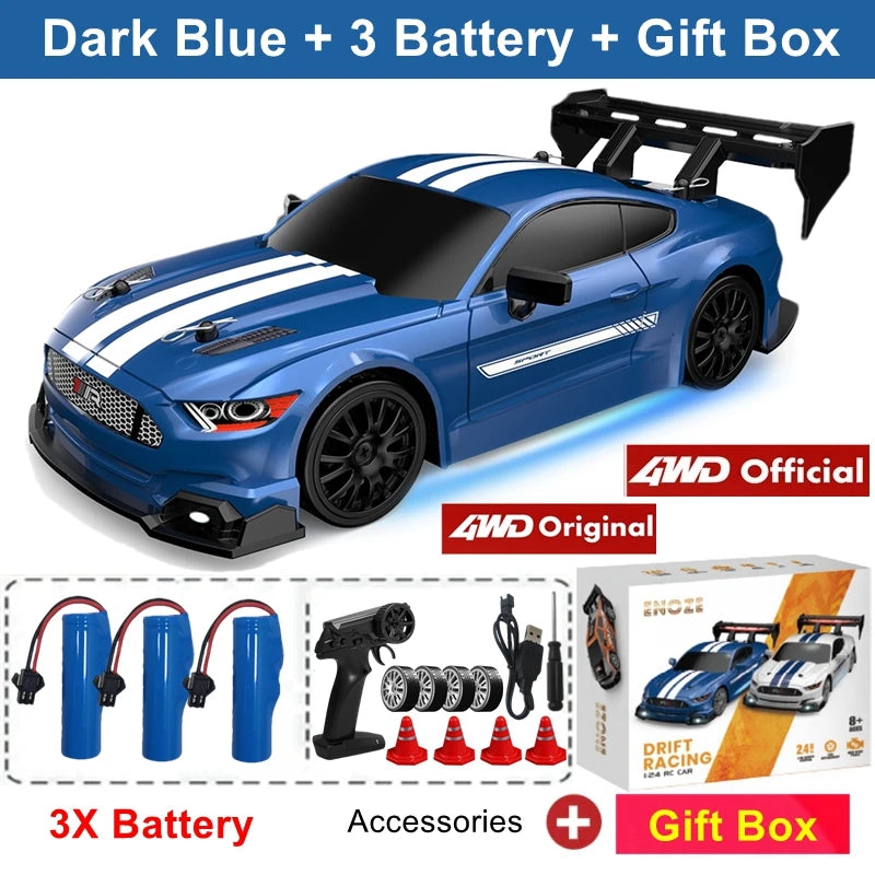 RC Drift Car 4WD Remote Control Racing Car 1:24 Scale RTR