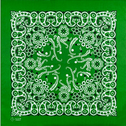 Cotton Bandana 70cm Paisley Square Scarf Headband for Men & Women