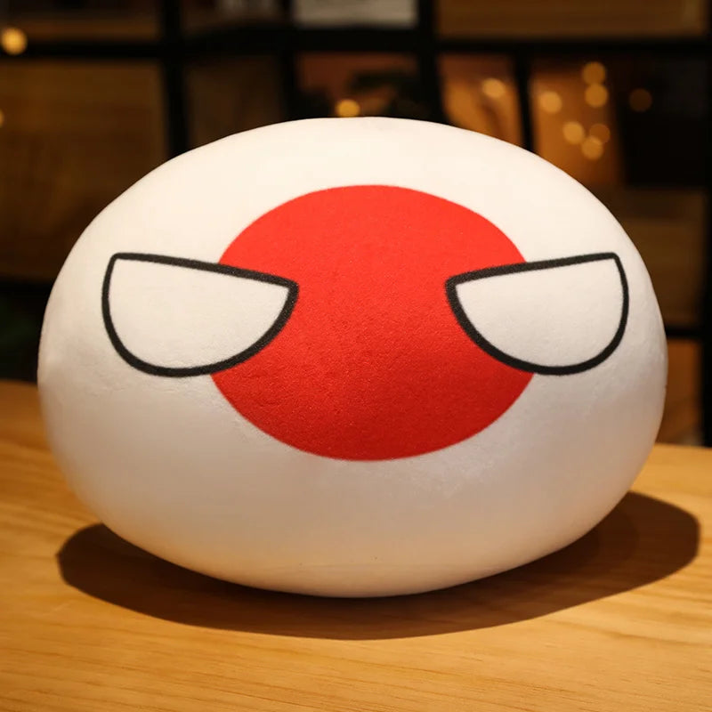 Country Ball Plush Toy Soft Kawaii Plush Pillow 10-40cm