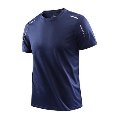 Men's Quick Dry Running Shirt Breathable Short Sleeve Hiking Tee