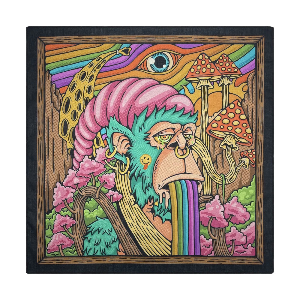 Cotton Bandana Paisley Square Head Scarf for Sports and Casual Wear