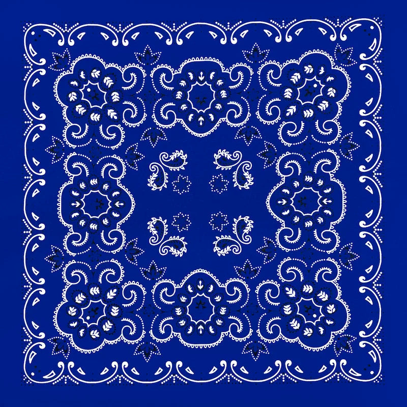 Cotton Bandana 70cm Paisley Square Scarf Headband for Men & Women