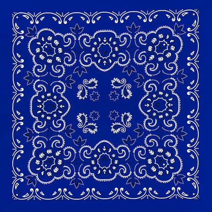 Cotton Bandana 70cm Paisley Square Scarf Headband for Men & Women