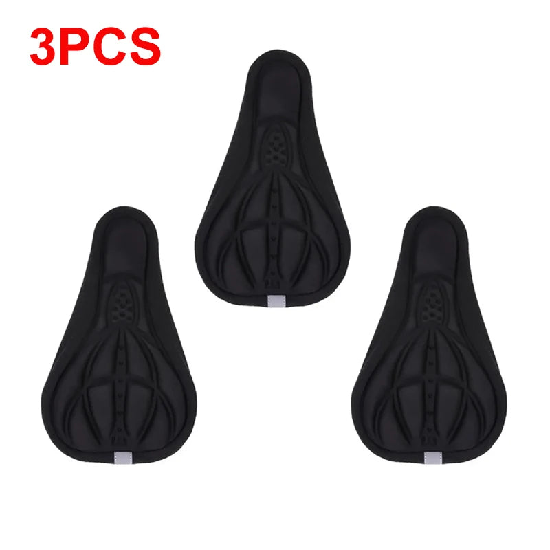 Bike Seat Cover Soft 3D Sponge Cushion for MTB & Road Bicycle Saddle