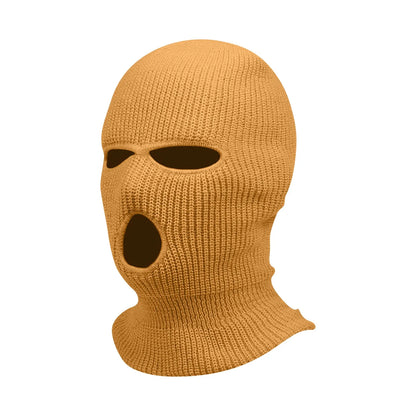 3 Hole Balaclava Ski Mask Windproof Knit Winter Face Cover