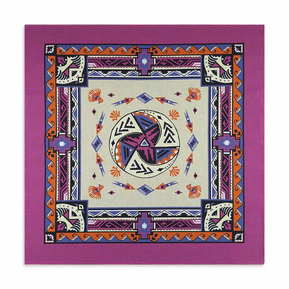 Cotton Bandana Paisley Square Head Scarf for Sports and Casual Wear