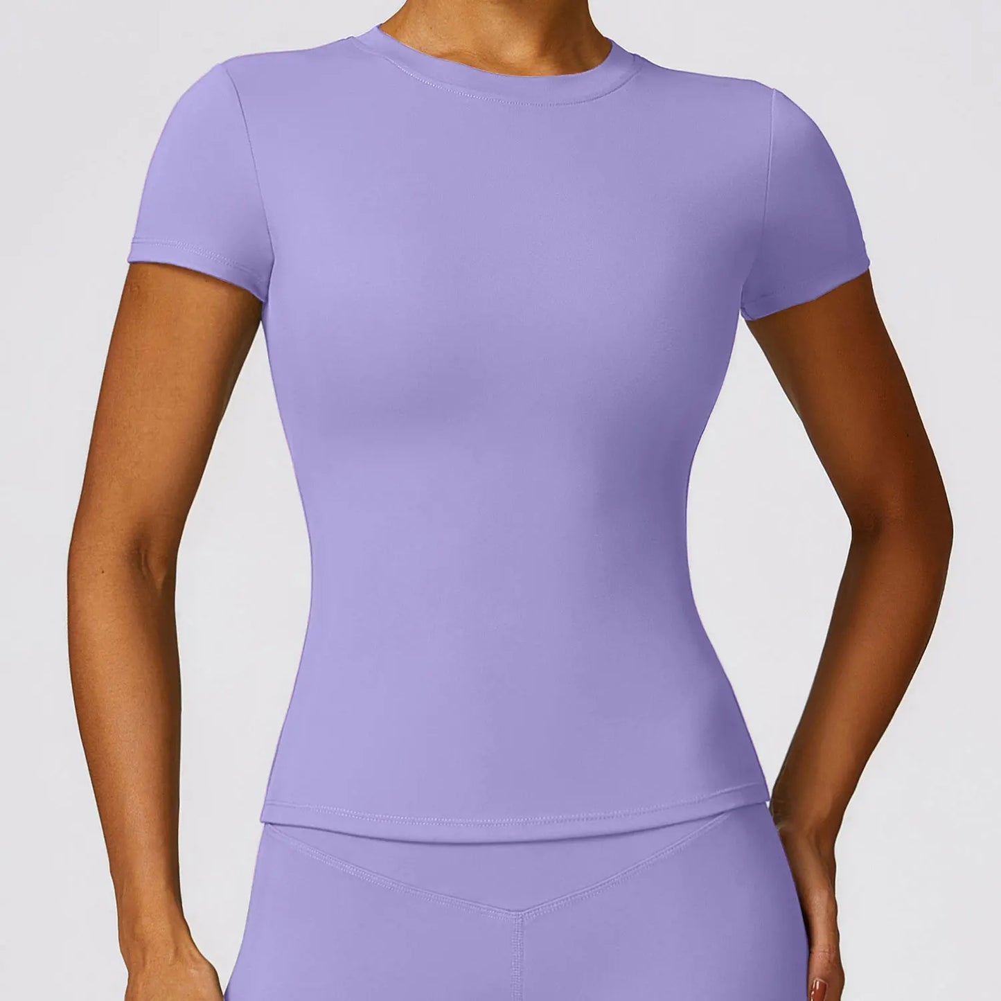 Women's Running T Shirt Breathable Short Sleeve Gym Fitness Top