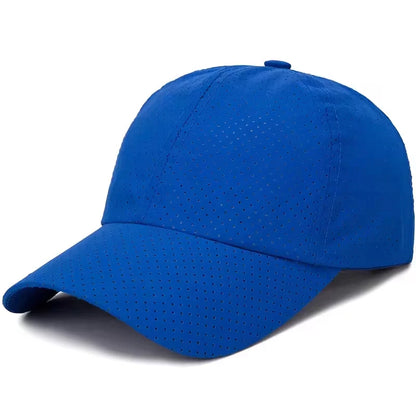 Mesh Baseball Cap Adjustable Breathable Sun Hat for Men and Women