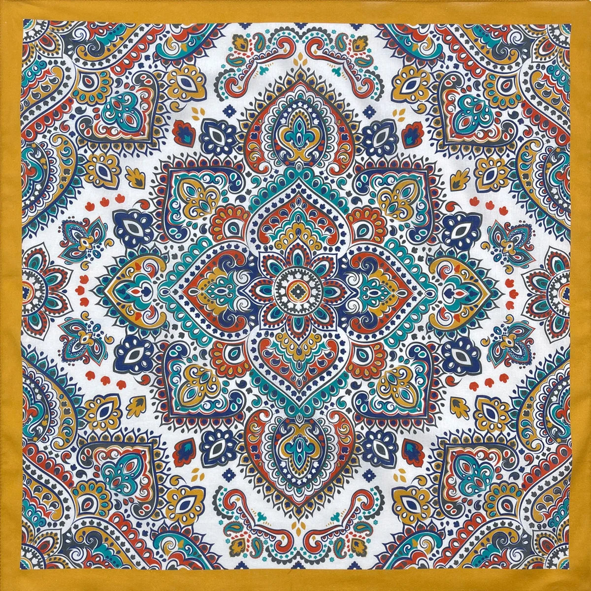 Cotton Bandana Paisley Square Head Scarf for Sports and Casual Wear