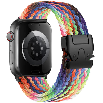 Braided Nylon Watch Band with Parachute Strap for 41mm–49mm Watches