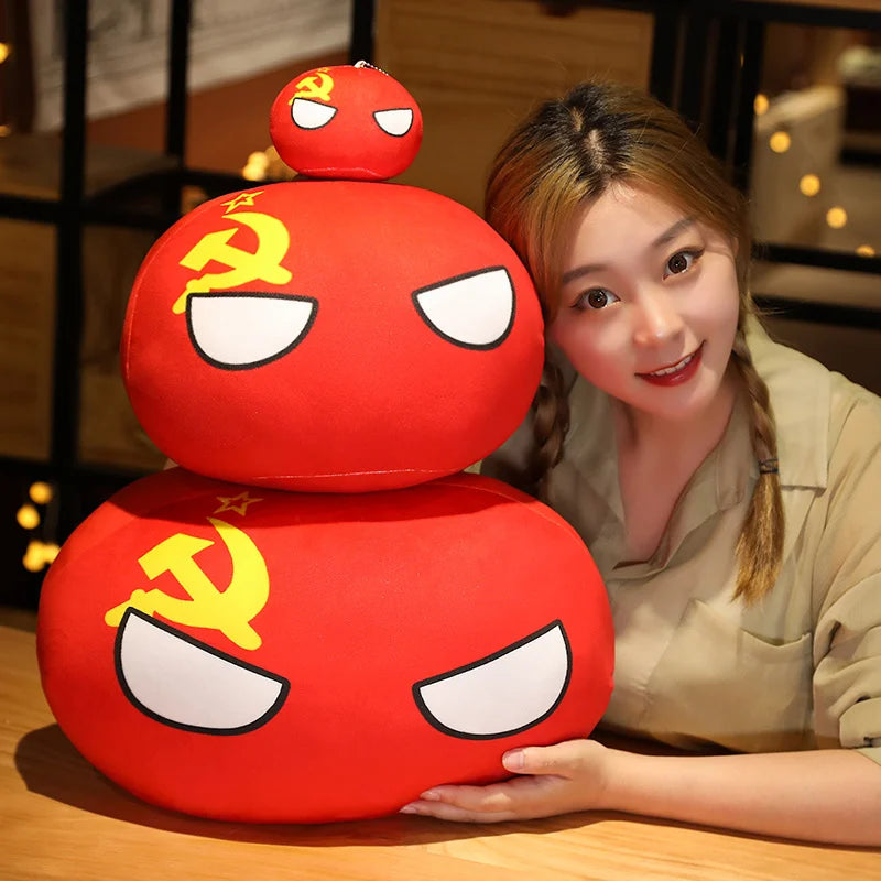 Country Ball Plush Toy Soft Kawaii Plush Pillow 10-40cm