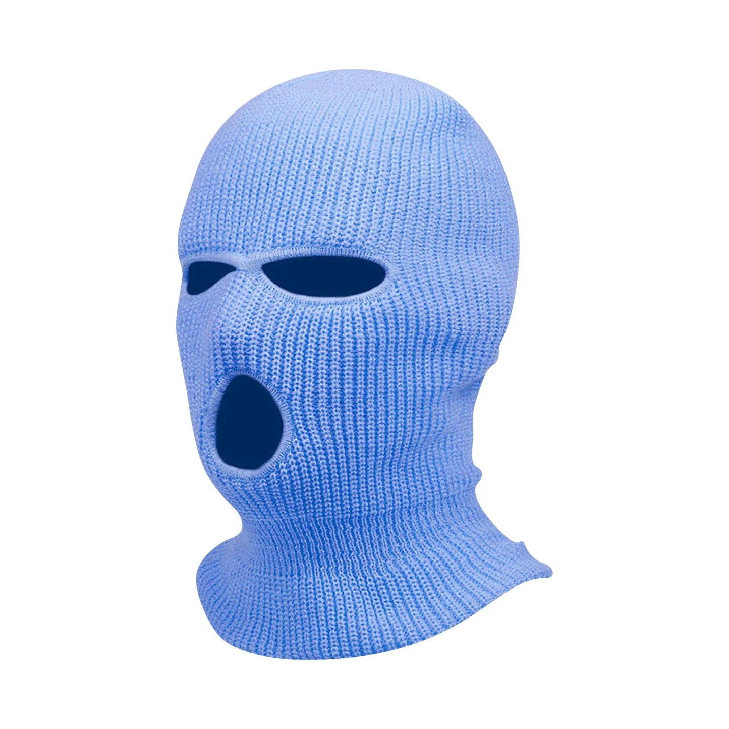 3 Hole Balaclava Ski Mask Windproof Knit Winter Face Cover