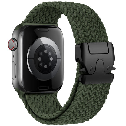 Braided Nylon Watch Band with Parachute Strap for 41mm–49mm Watches