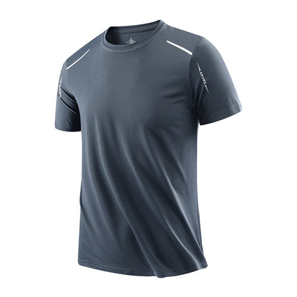 Men's Quick Dry Running Shirt Breathable Short Sleeve Hiking Tee