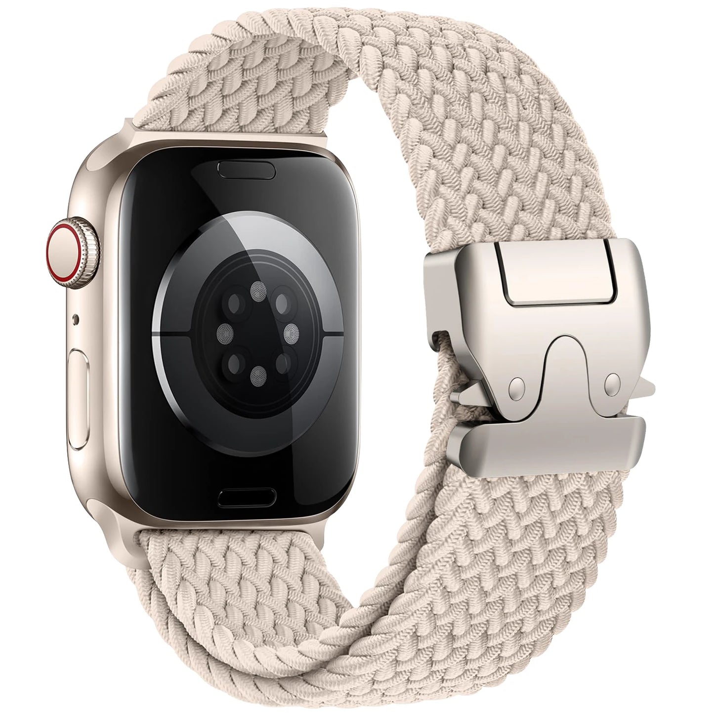 Braided Nylon Watch Band with Parachute Strap for 41mm–49mm Watches