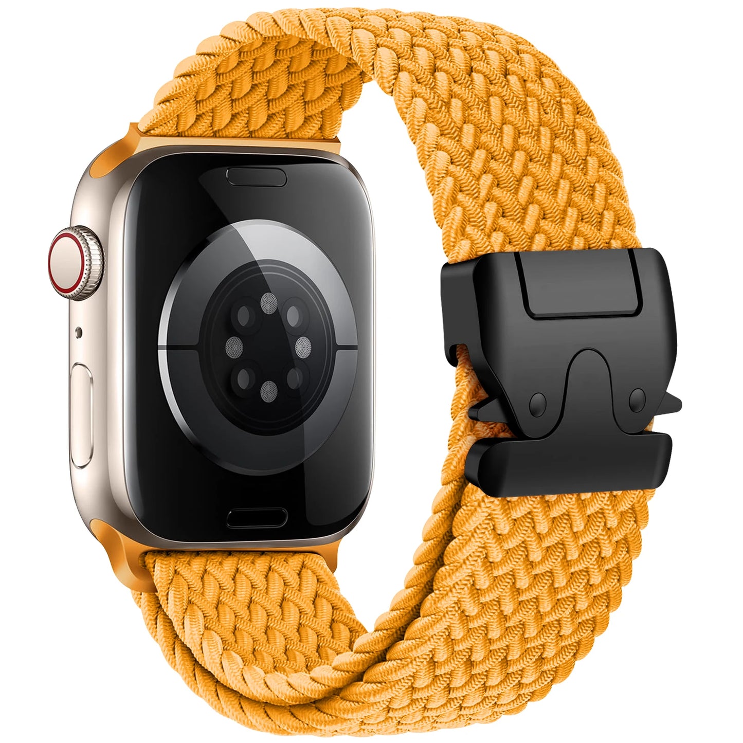 Braided Nylon Watch Band with Parachute Strap for 41mm–49mm Watches