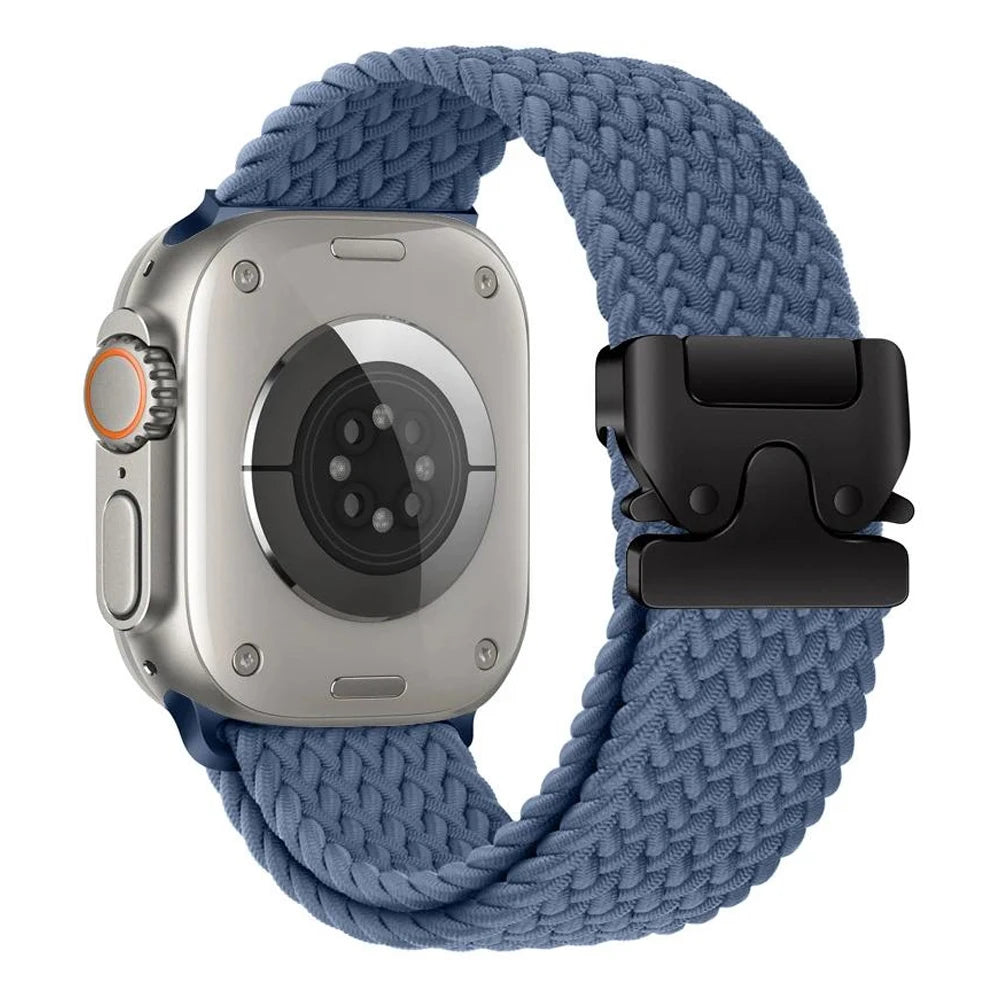 Braided Nylon Watch Band with Parachute Strap for 41mm–49mm Watches