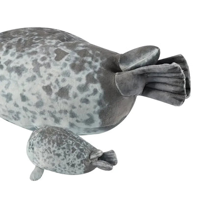 Seal Plush Toy 5-Piece Stuffed Animal Set with Zipper 40cm
