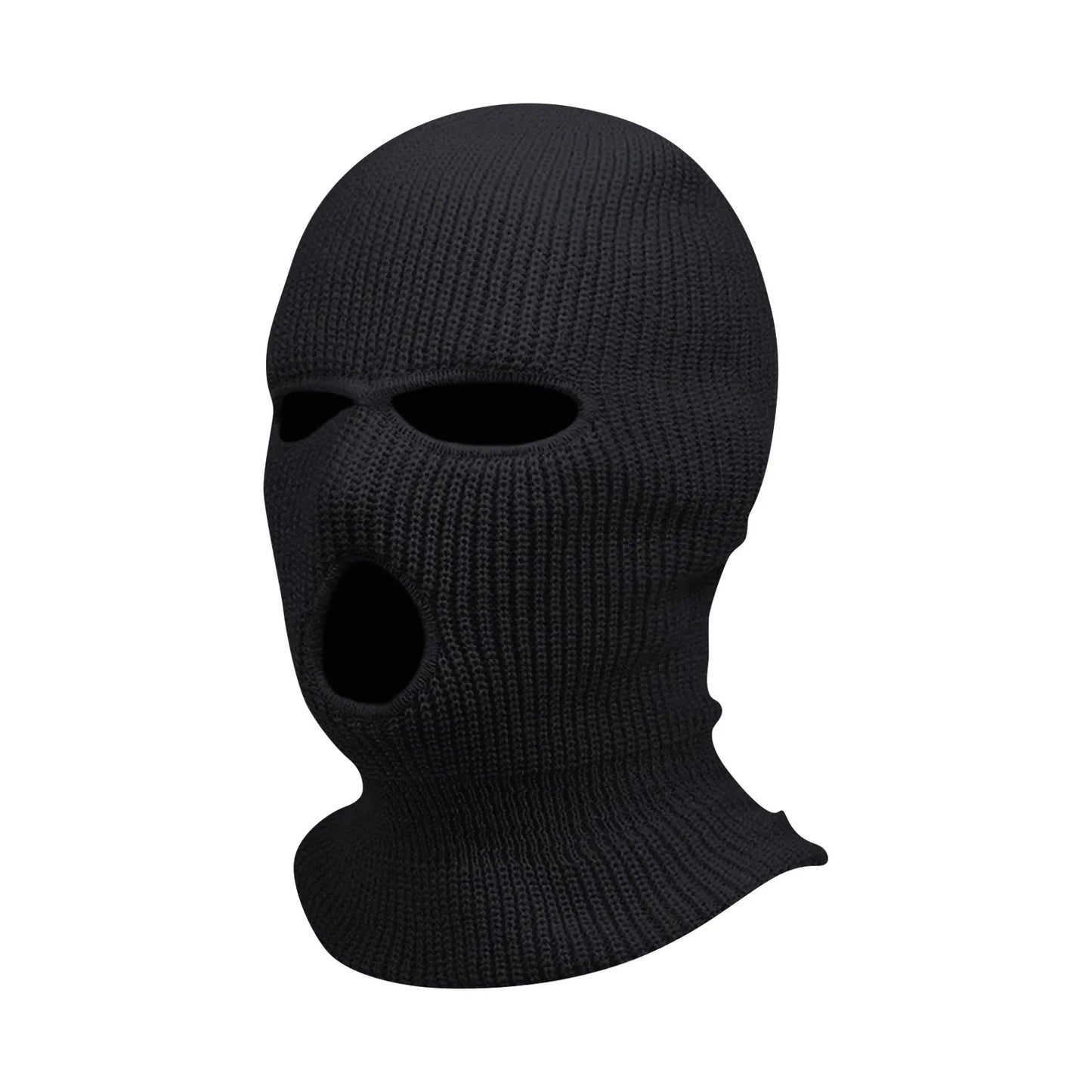 3 Hole Balaclava Ski Mask Windproof Knit Winter Face Cover