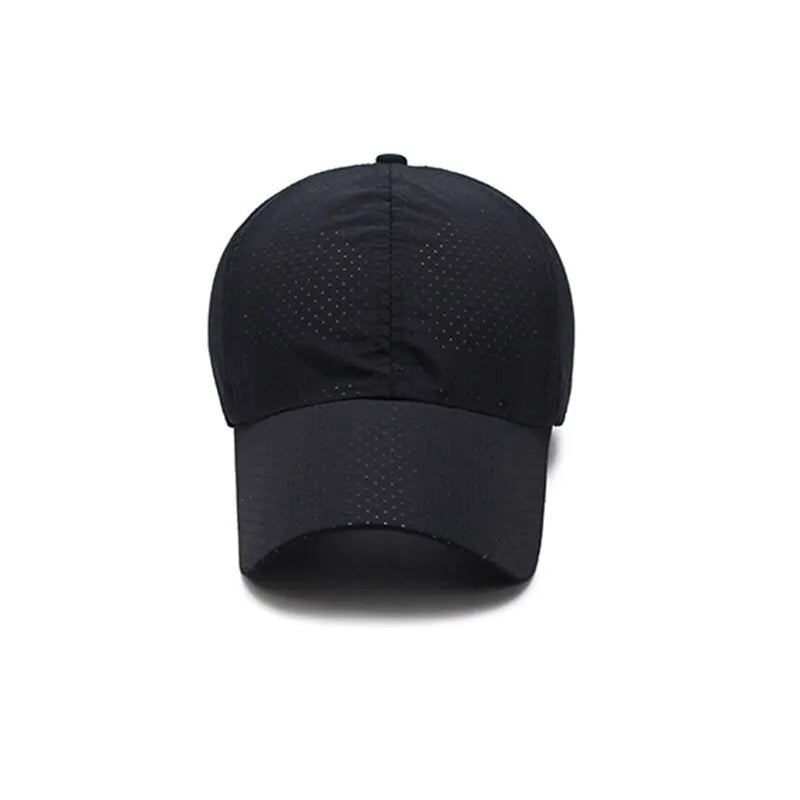 Mesh Baseball Cap Adjustable Breathable Sun Hat for Men and Women