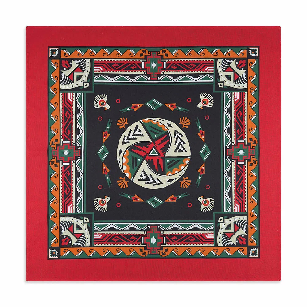 Cotton Bandana Paisley Square Head Scarf for Sports and Casual Wear