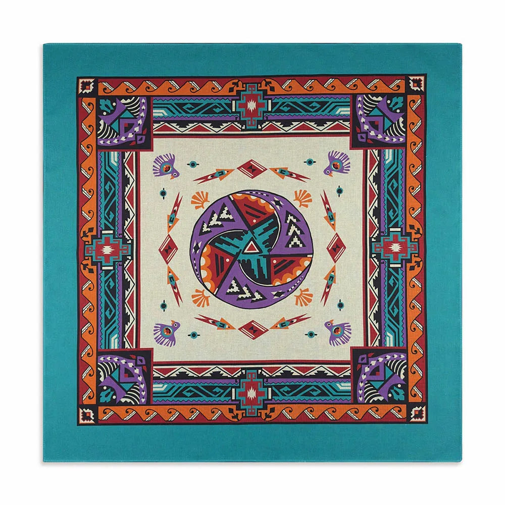 Cotton Bandana Paisley Square Head Scarf for Sports and Casual Wear