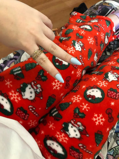 Women’s Cartoon Pajama Pants with Elastic Waist