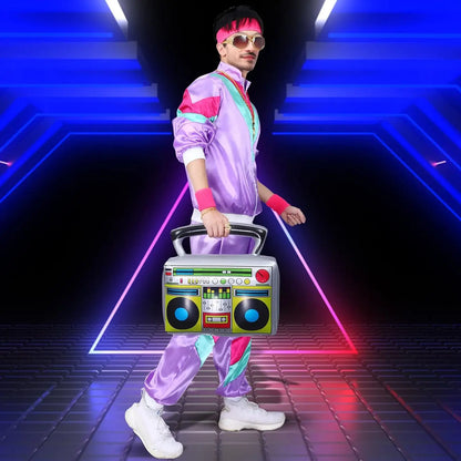 80s Tracksuit Costume for Women with Jacket and Pants