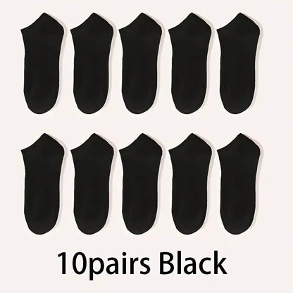 No Show Socks Breathable Low Cut Ankle Socks 5 & 10 Pack