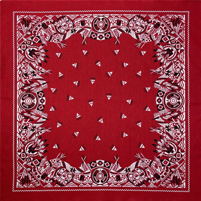 Cotton Bandana 70cm Paisley Square Scarf Headband for Men & Women