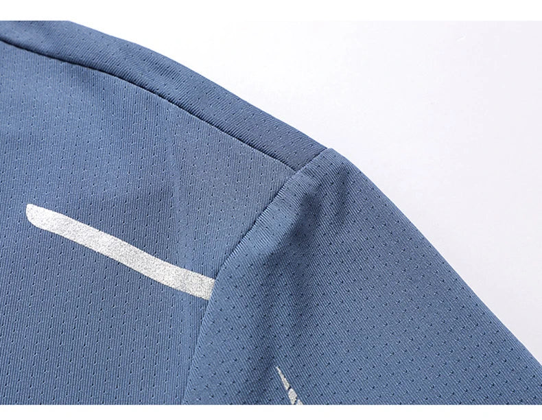 Men's Quick Dry Running Shirt Breathable Short Sleeve Hiking Tee