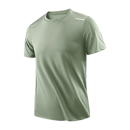 Men's Quick Dry Running Shirt Breathable Short Sleeve Hiking Tee