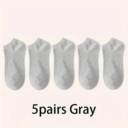 No Show Socks Breathable Low Cut Ankle Socks 5 & 10 Pack