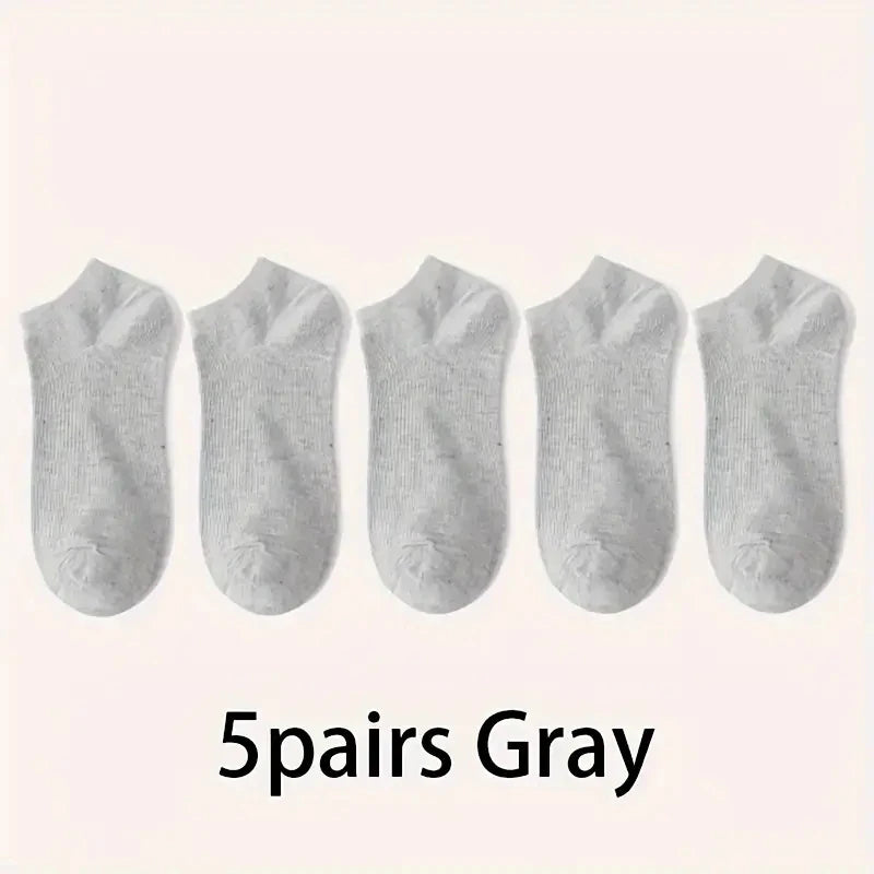 No Show Socks Breathable Low Cut Ankle Socks 5 & 10 Pack